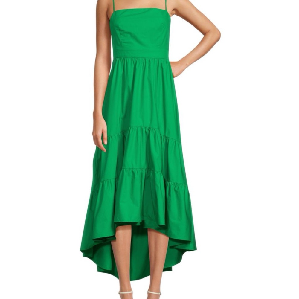 Green High-Low Midi Sundress